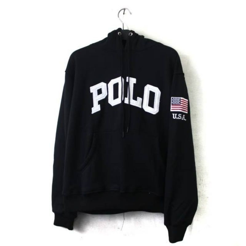 SWEATER HOODIE POLO RALPH BORDIR FULLTAG &amp; LEBEL PREMIUM HIGHT QUALITY