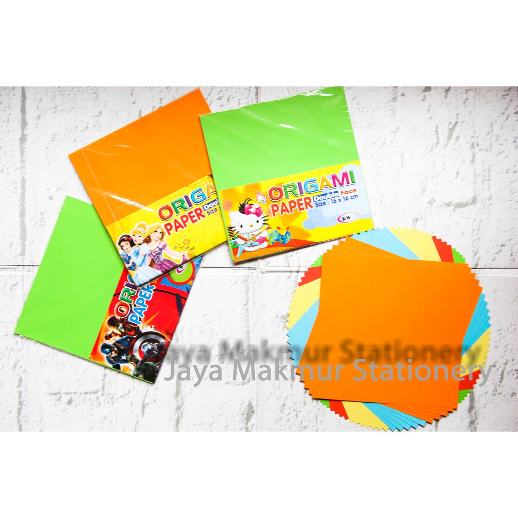 Kertas Origami Double Face -2 Sisi Warna