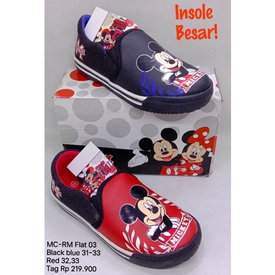 MC-RM FLAT 03 SEPATU ANAK NEVADA DISNEY MICKEY MOUSE ORIGINAL