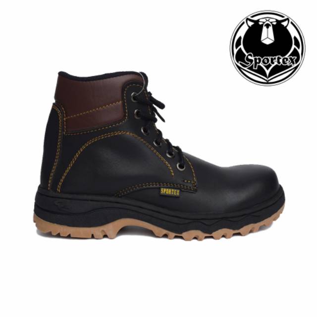 Safety Shoes Pria Ujung Besi Type LX by ORIGINAL SPORTEX Sol MX