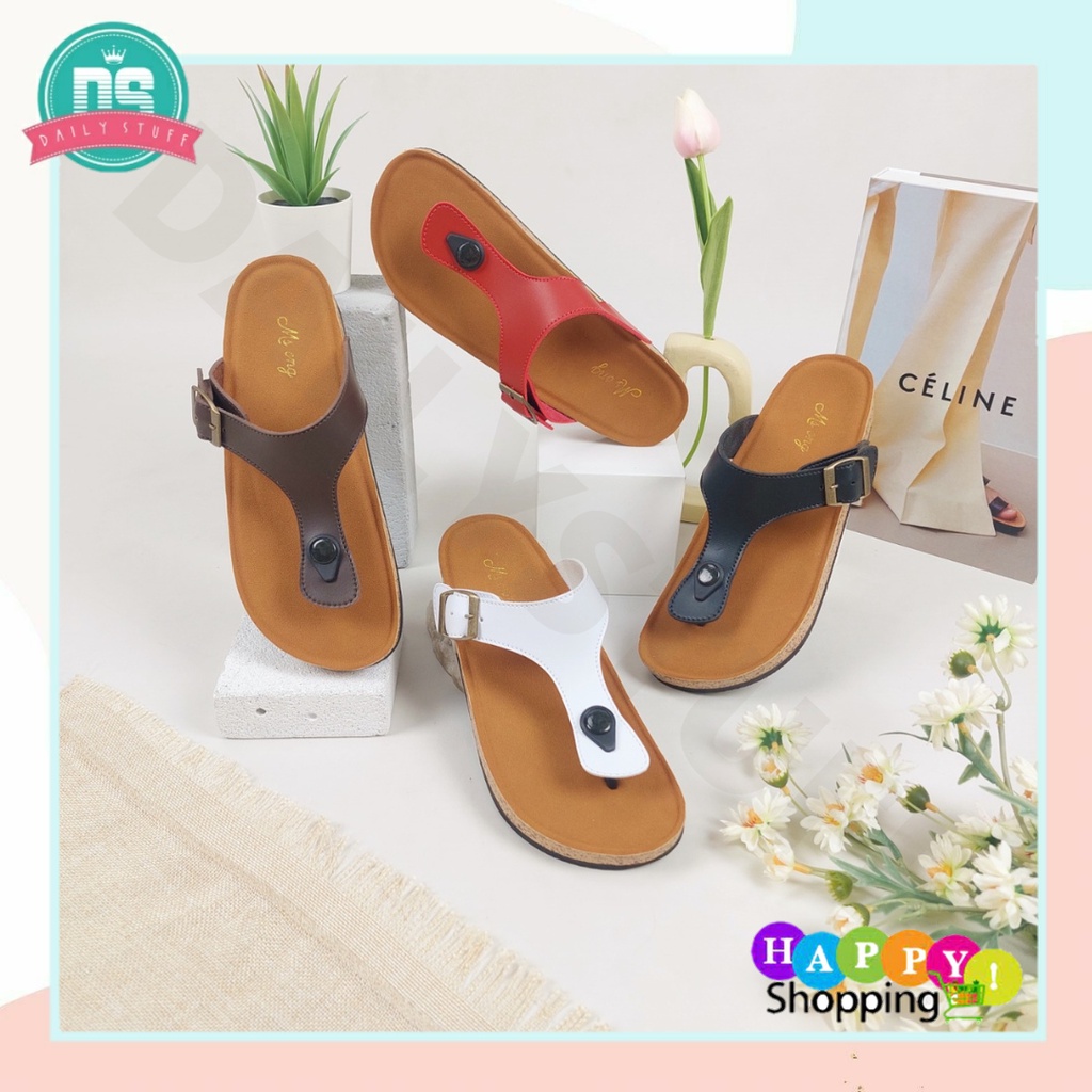 DS Ms MSP 01 Sandal Jepit Wanita Sandal Gesper Cewek Flat Teplek Japit Perempuan Import