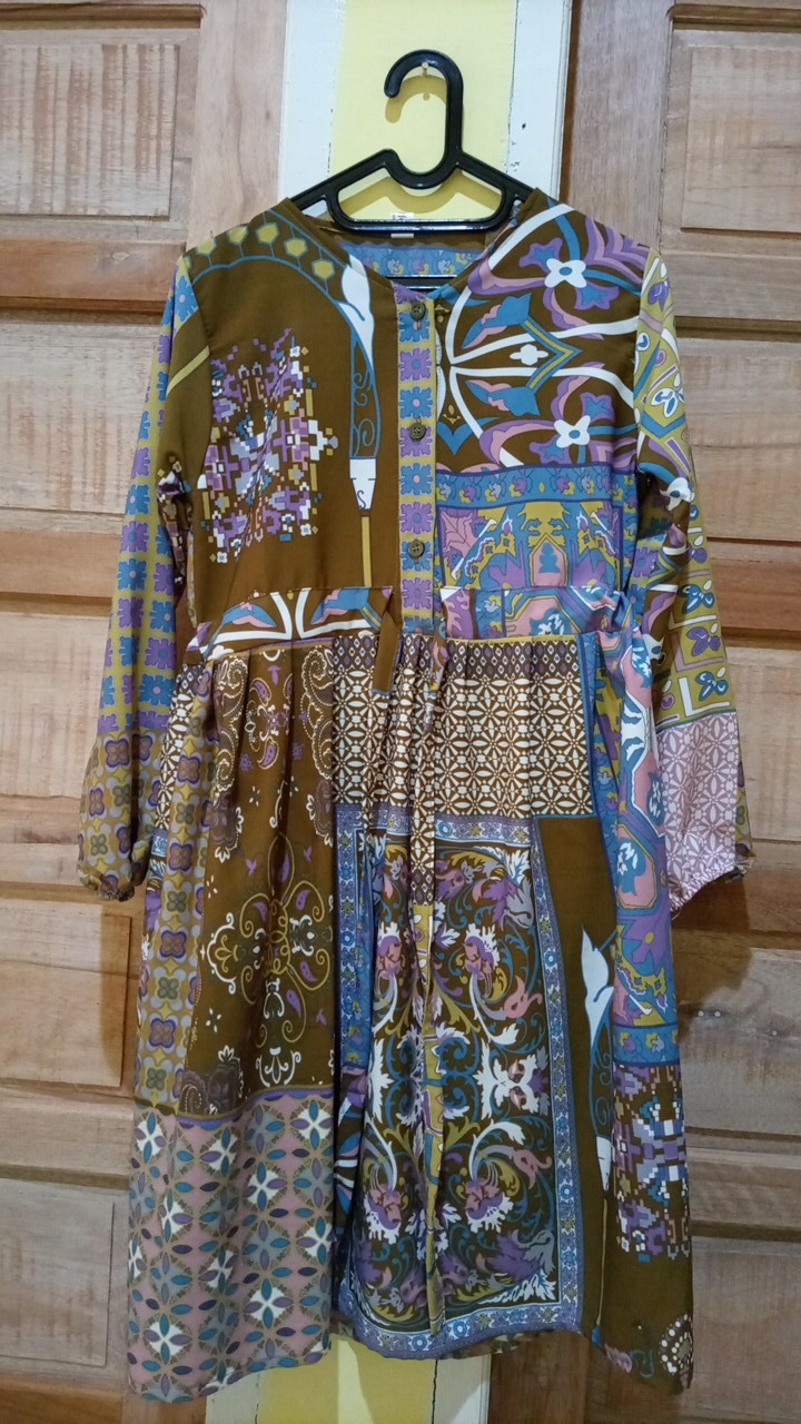 Batika Tunic By Zalfa / Tunik Motif / Tunik Wanita Murah / Tunik Batik