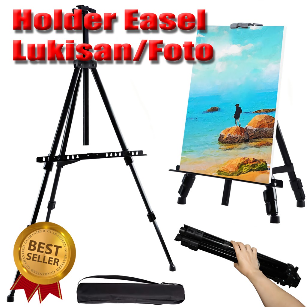 Jual Tripod Foto Standing Easel Melukis Stand Holder Papan Tulis Tripod 