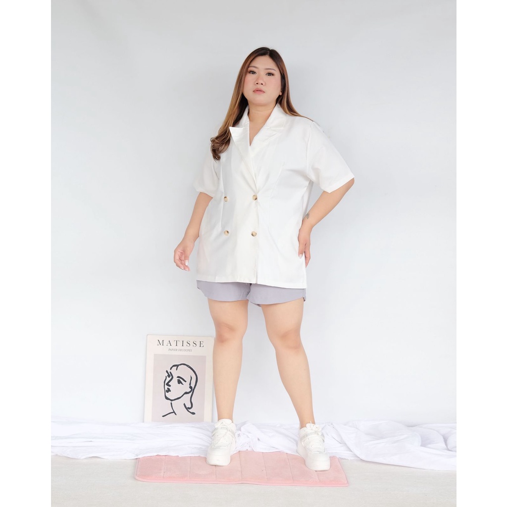 BIGWELL BLAZER YURA POLOS - BLAZER WANITA BIG SIZE / BLAZER JUMBO