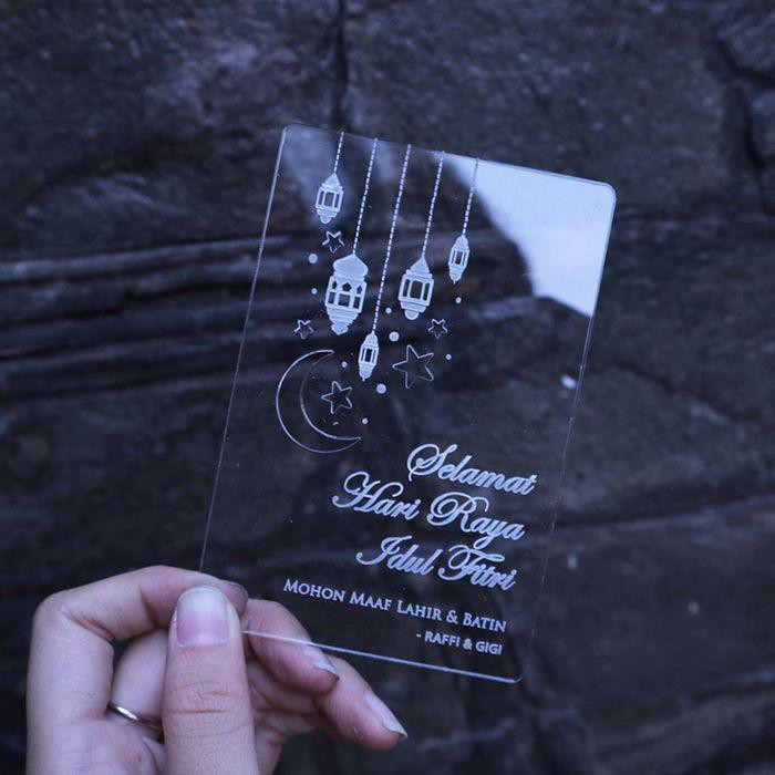 

Kartu / Kartu Ucapan Idul Fitri | Greetings Card | Akrilik