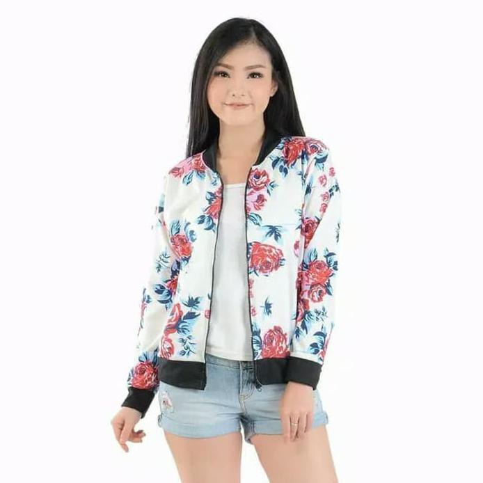 BAJU WANITA JAKET BOMBER KOREA MURAH TRENDI
