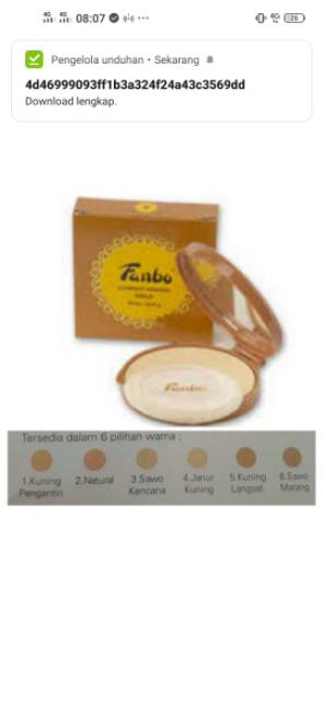 Fanbo compact powder GOLD