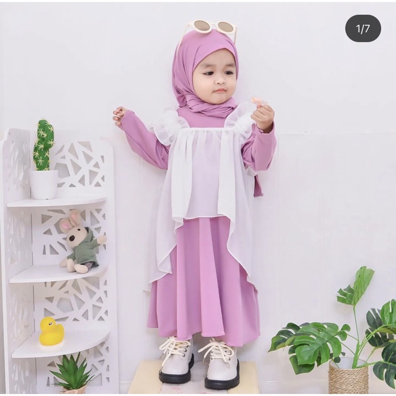Pashmina Instan Hijab Pastan Anak Katun Rayon Premium 0-10 Tahun