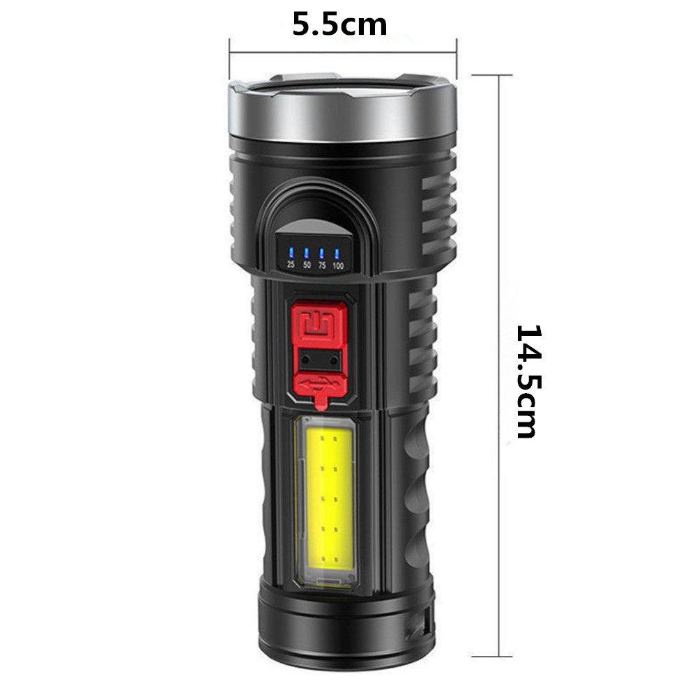 (Outdooraktivitas Darurat) (Senter Led Multi-Mode) (High Lumen, Usb Charging) Untuk Hiking / Camping