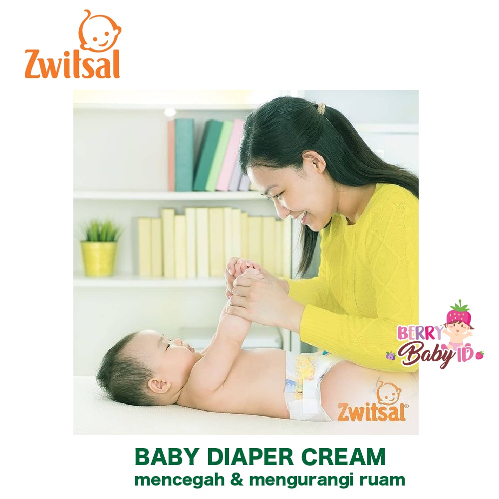 Zwitsal Baby Daily Diaper Cream Extra Care Krim Bayi Ruam Popok ZWT033 Berry Mart