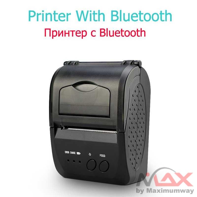 Taffware Printer Bluetooth Termal untuk Usaha kuliner jualan online cafe Warung Toko Merchant Gofood Grabfood Shopeefood Go food Grab food Shopee food Bluetooth Thermal Receipt Printer 2 Inch Wireless Portable USB Cabel POS Receipt Printer for iOS Android