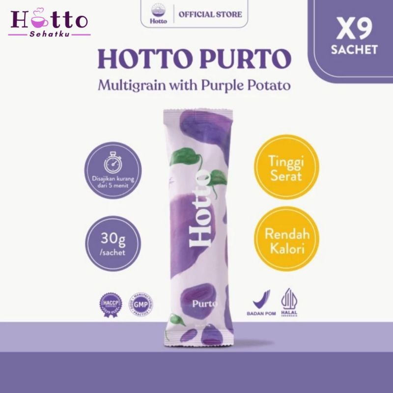 

PROMO!! Hotto Purto Multigrain with Purple Potato 9 Sachet Sehatku (MENCEGAH RISIKO PENYAKIT JANTUNG, STROKE, DIABETES, HIPERTENSI, KOLESTEROL JAHAT, GULA DARAH)