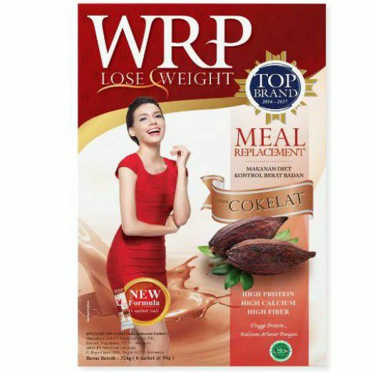 WRP Lose Weight Chocolate 324gr (6sachet) - WRP meal Replacement - Susu Diet