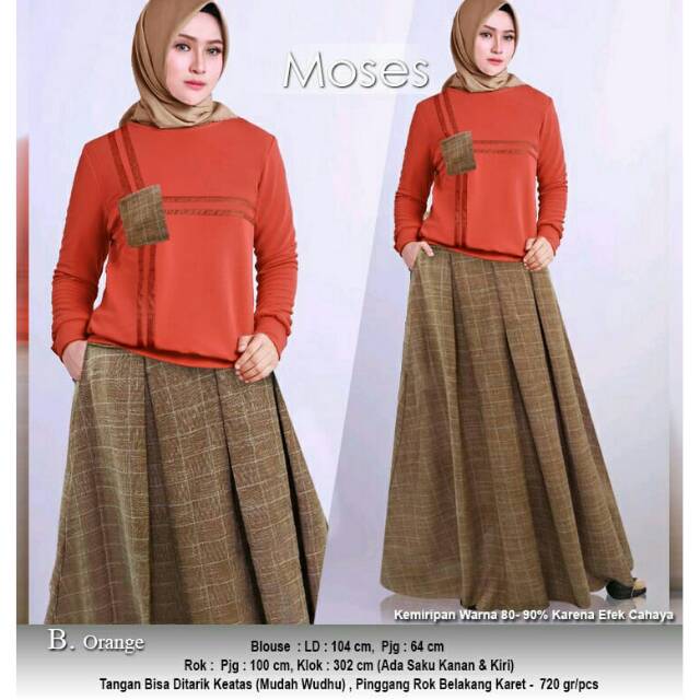 RB ANEKA STELAN BAJU MUSLIMAH MOSES BUAT ACARA SANTAI