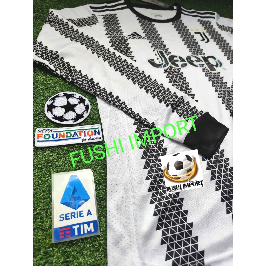 Jersey Baju Bola Juventus Home 2022 2023 Lengan Panjang Long Sleeve Grade Ori