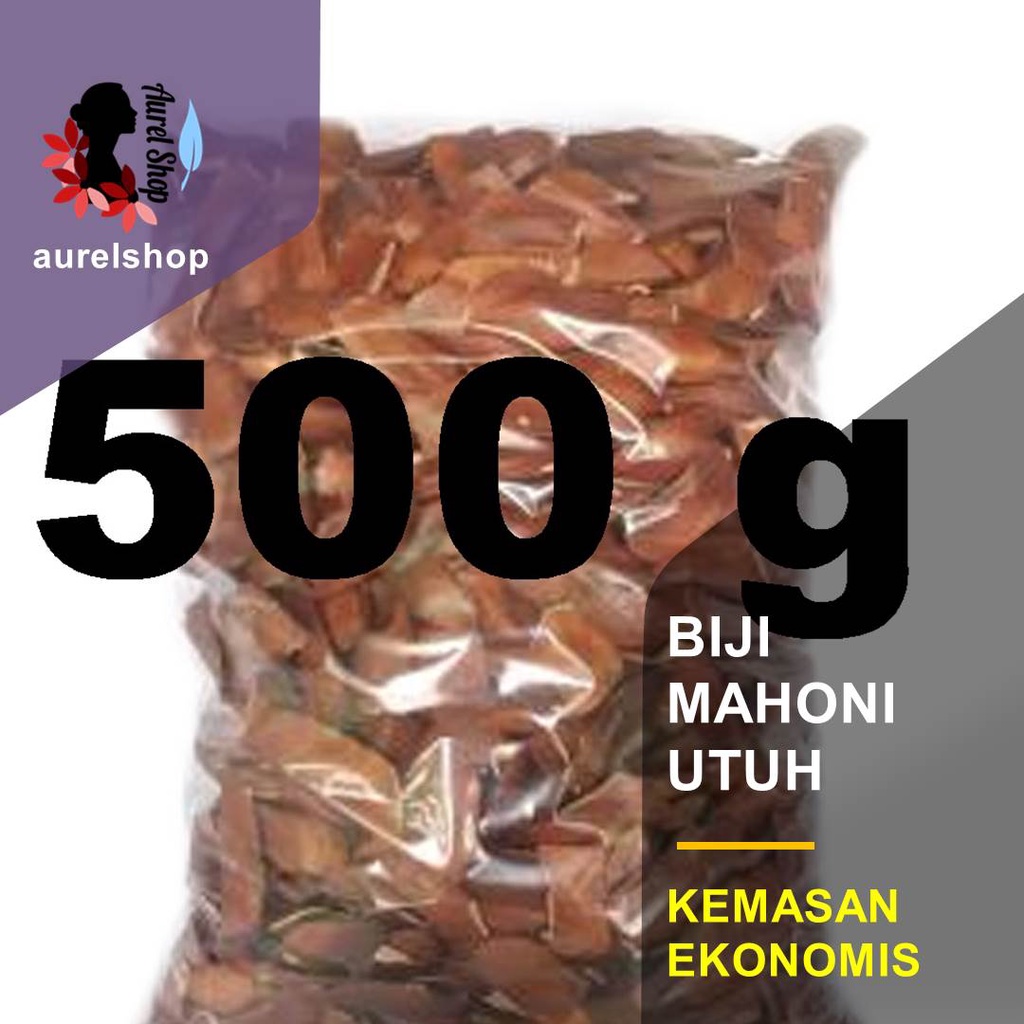 

500 gram Biji Mahoni Utuh