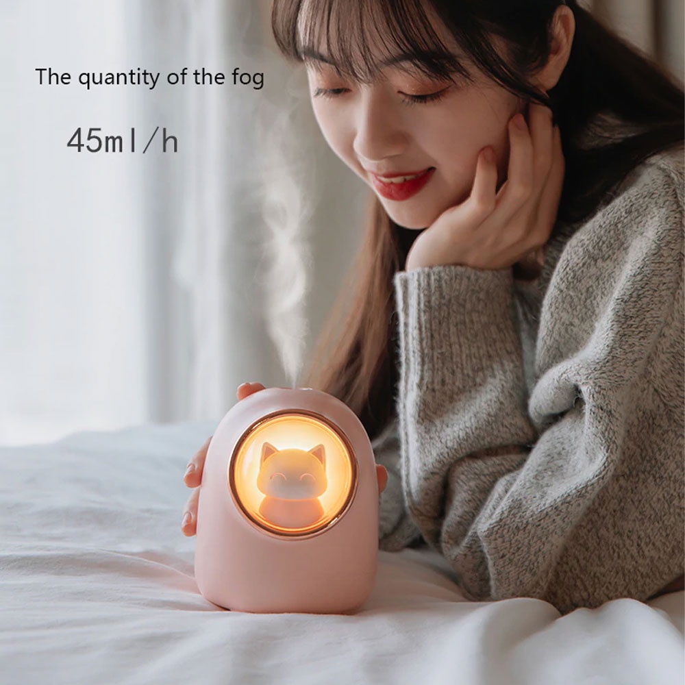 OLOEY Mini Air Humidifier Aromatherapy Oil Diffuser USB Cute Squirrel