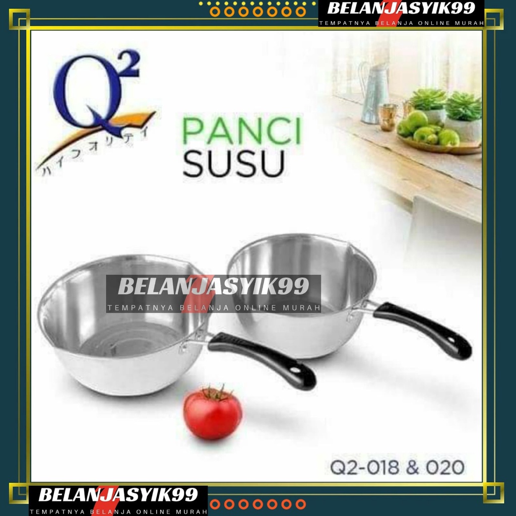 PANCI SUSU / PANCI MIE / PANCI KUAH / PANCI SAUS / SAUCE PAN 18CM DAN SAUCE PAN 20CM SATINLESS STEEL