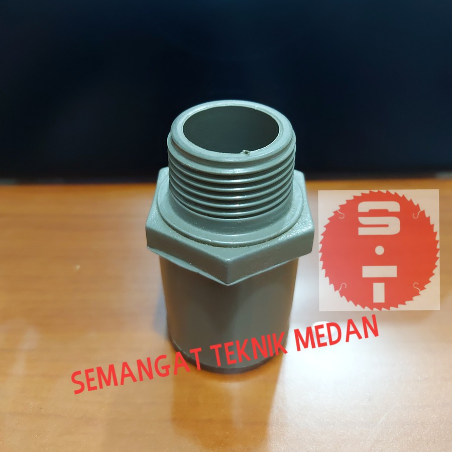 SOCKET SOCK PIPA PVC AIR POMPA SANYO SHIMIZU DRAT 1" INCH PIPA 1" INCH