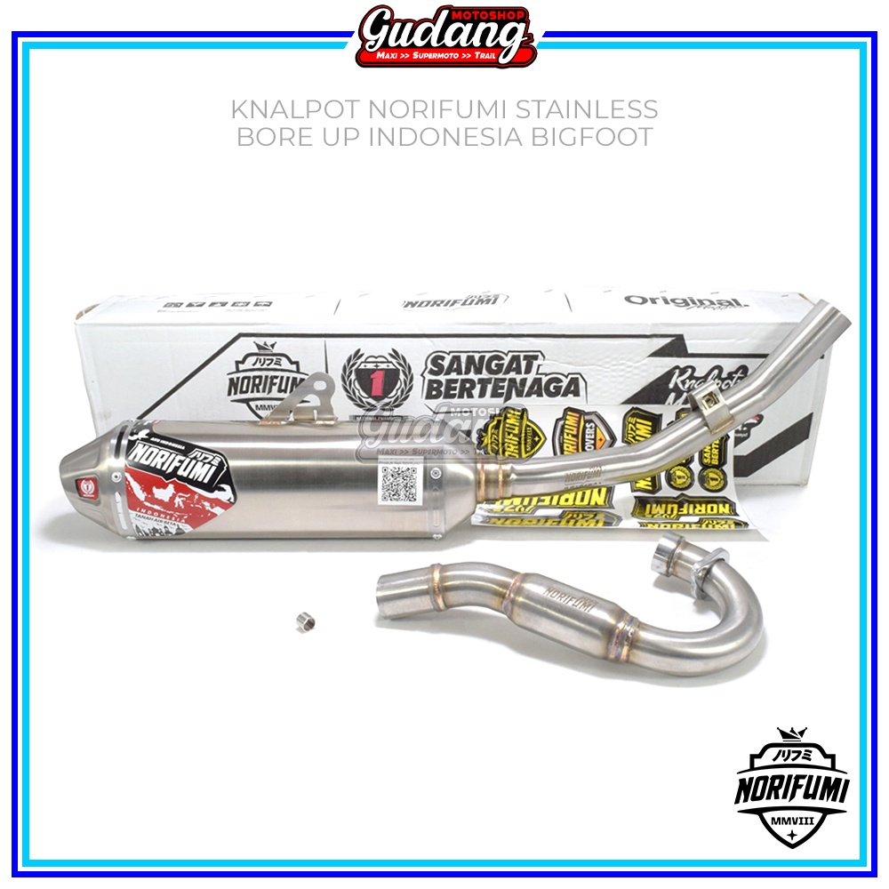 Knalpot Norifumi Rocket 4 Aku Indonesia CRF 150L KLX Dtracker Bigfoot WR155