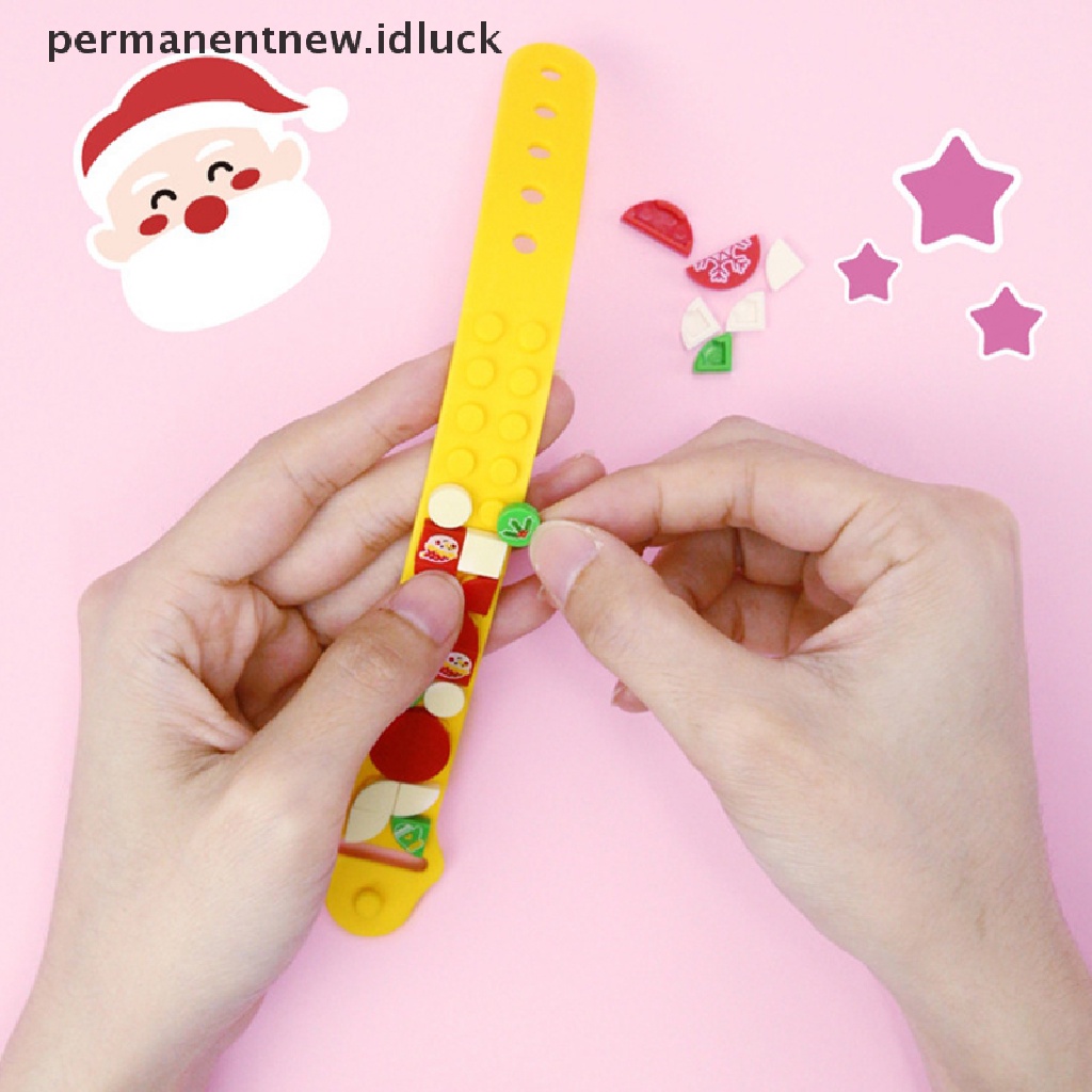 Luckypermanent Mainan Gelang Tangan Balok Bangunan Anak Perempuan Untuk Hadiah Natal