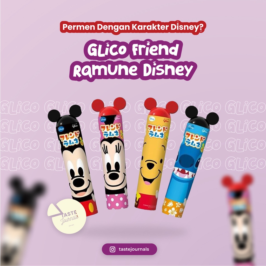 

IMPORT JEPANG!!! GLICO Friend ramune disney (ramune candy)