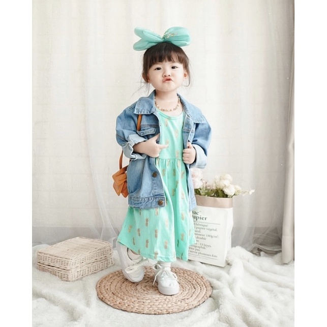 Jaket jeans anak perempuan dan laki laki / JACKIE Jeans Jacket