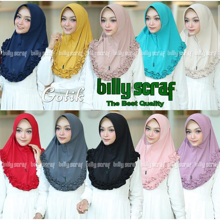 ORI BILLY SCARF INSTAN GOTIK DOUBLE REMPEL