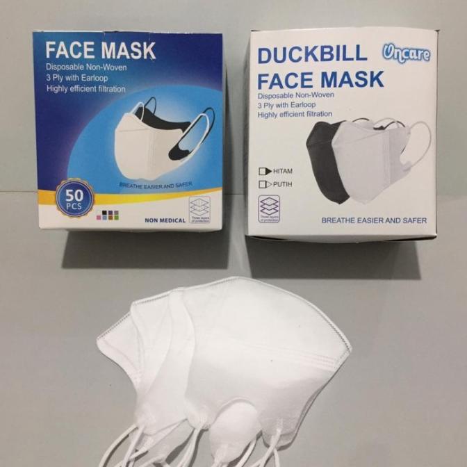 Masker duckbill/masker duckbill import/masker import 1 box 50 pcs -silverjkt dijamin