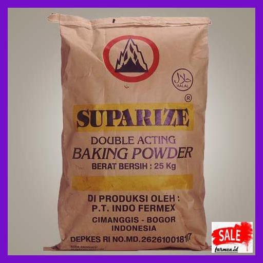 

DERPOWBAKING- DOUBLE ACTING BAKING POWDER SUPARIZE/ PENGEMBANG KUE 250GR REPACK -ASLIII.