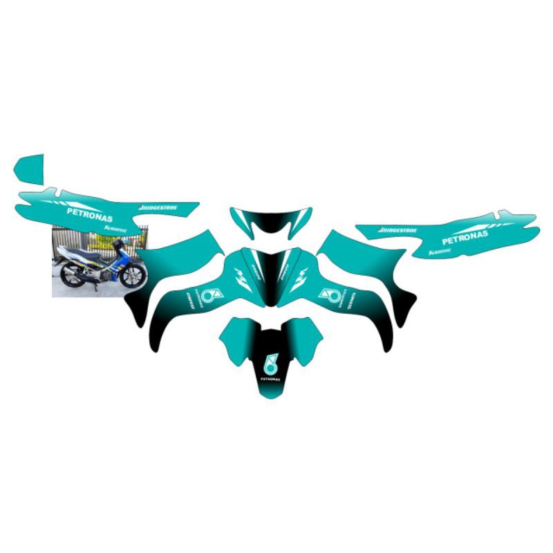 Decal satria hiu kode petronas