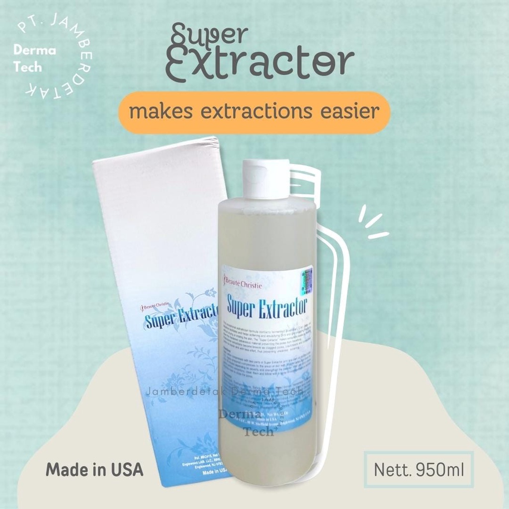 Super Extractor 950ml Pembersih Pori Pelunak Komedo Sangat Ampuh BEAUTE CHRISTIE Blackhead Export Essence Blackhead Water Deep Cleansing Pore