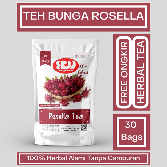 

Teh bunga rosella merah untuk diet dan lainya isi 30 bags