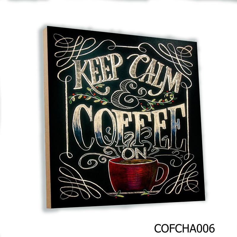  Hiasan  Dinding  Poster Kayu CAFE  COFFEE  20x20cm Minimalis 