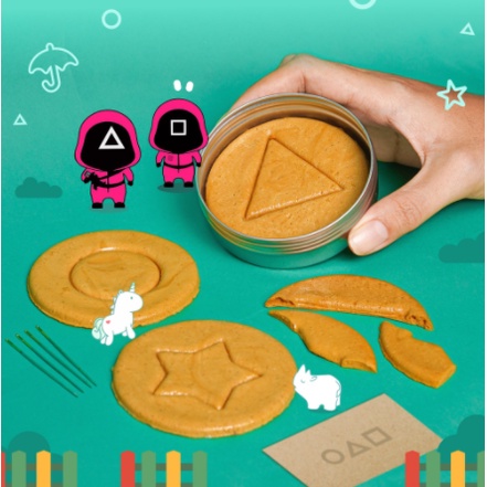 Discount Today Game Dalgona Candy Squid  isi 4 pcs  gulali jadul dalgona