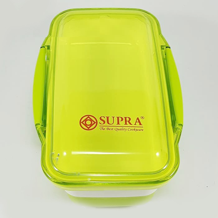 Tempat Makan Supra 2 Susun Kotak Makan Persegi Panjang Tanpa Sekat Supra Lunch Box No.3