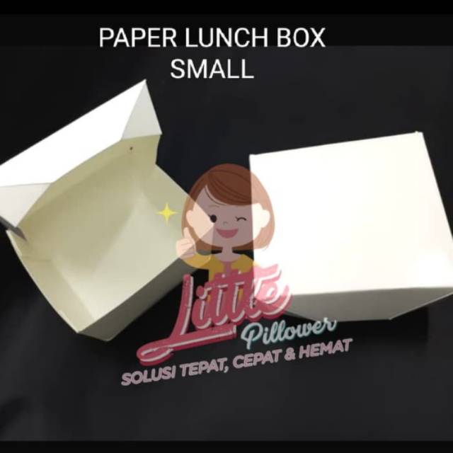 (ISI 50PCS) Paper Lunch Box Small/Paper Box Siomay/Paper Box Sushi