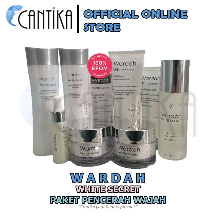 [PROMO] Paket Komplit Wardah White Secret Series | Shopee  