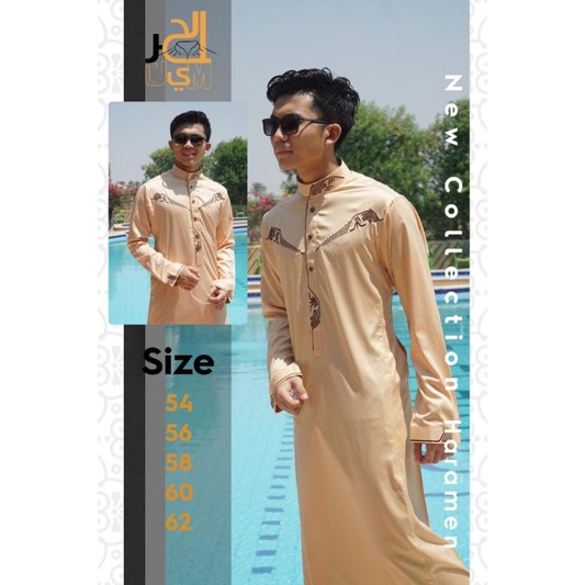 Jubah pria daffa Alharamain premium NEW ORIGINAL