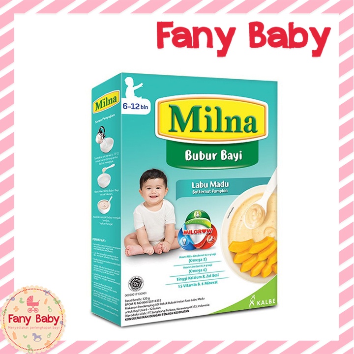 MILNA BUBUR BAYI LABU MADU 6-12BLN 120GR