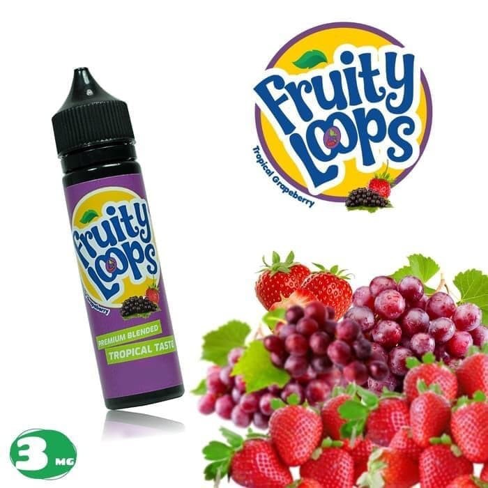Jual Fruity Loops Tropical Grapeberry 60ML by Snake Head 100 Authentic