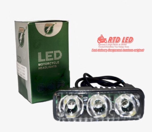 Lampu Tembak Lampu Kabut Lampu sorot Lampu Tambahan LED RTD E03 Original