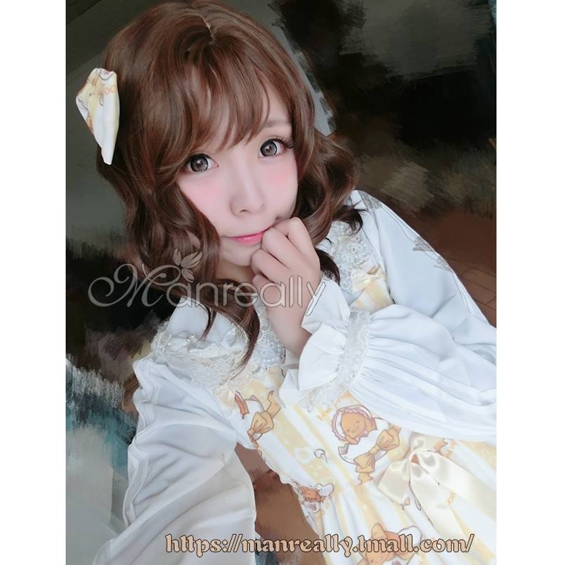 Costume Halloween Kostum Pesta WIG MANREALLY LOLITA MZ-YS052 40CM