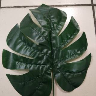 Daun Monstera Artificial Daun Hias  Palsu Ekor  Naga  Plastik 