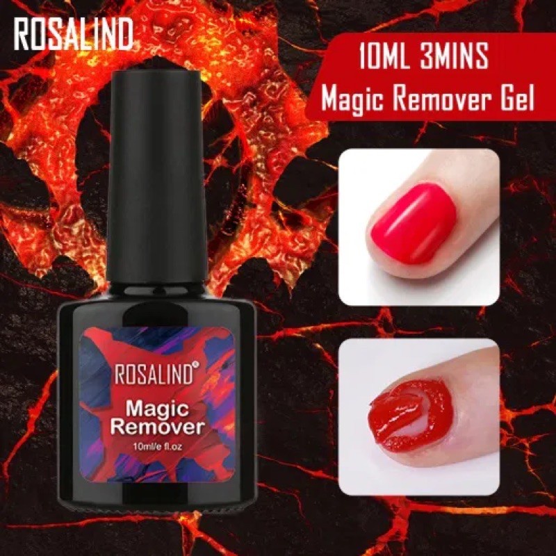 MAGIC REMOVER GEL ROSALIND 10ml / remover kutek gel instant instan aseton gel