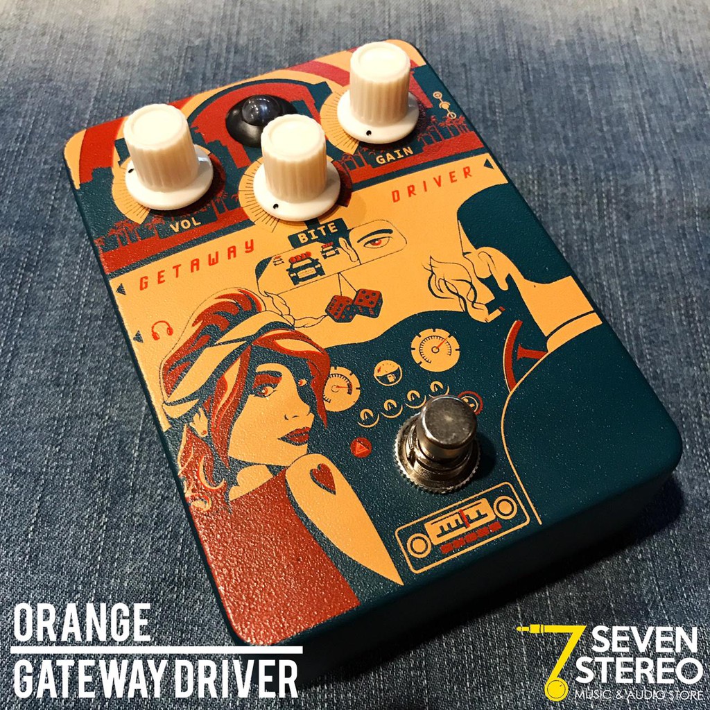 Orange Getaway Driver Overdrive Pedal