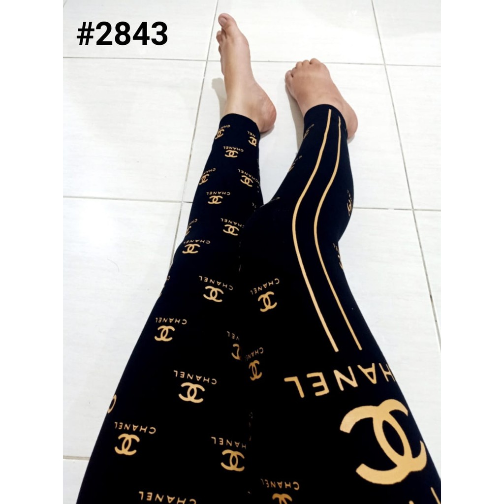 READY!!NEW LEGGING IMPORT CHANEL 958#GOLD/LEGGING MURAH