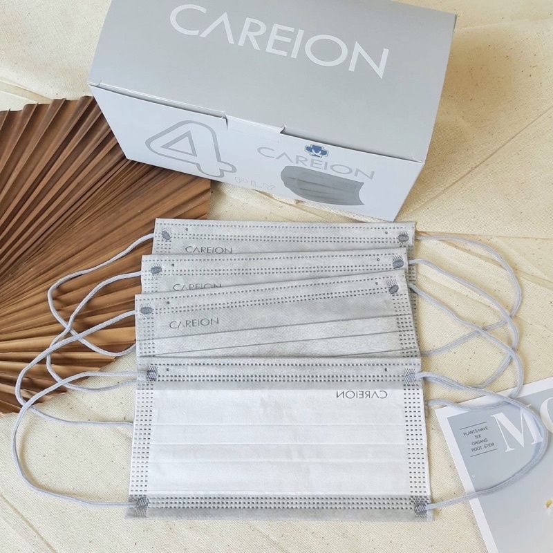 (COD) masker earloop CAREION 4 PLY isi 50 pcs