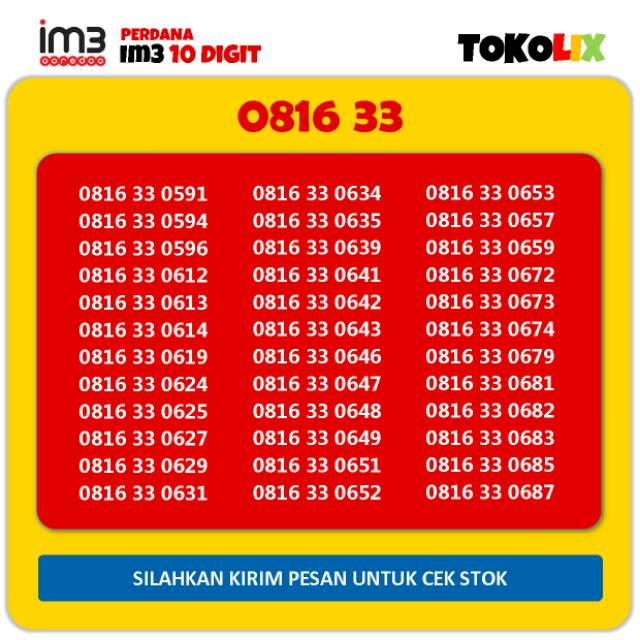 IM3 Ooredoo 10 Digit Cantik 8