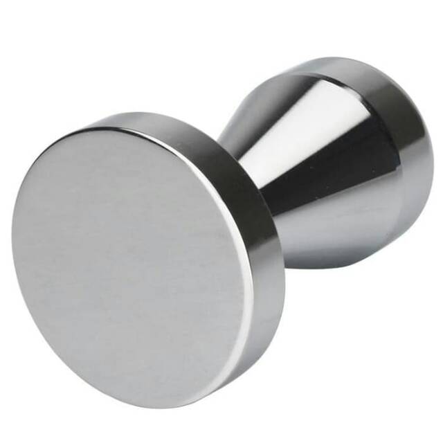 TAMPER KOPI ESPRESSO FLAT FULL STAINLESS STEEL 51 MM (SILVER)